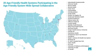 Participant Map: Age-Friendly System-Wide Spread Collaborative Participant Map: Age-Friendly System-Wide Spread Collaborative